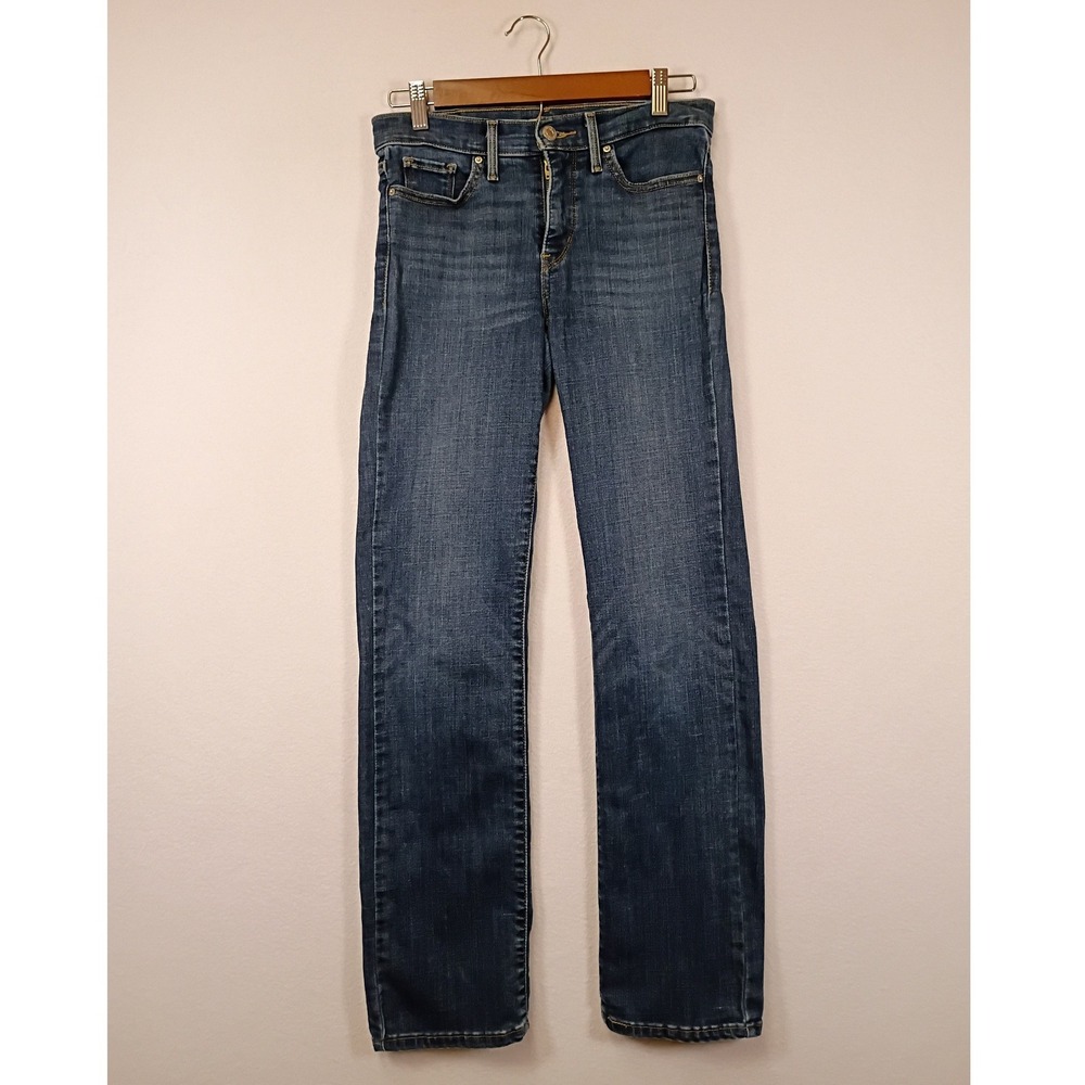 Classic Levis 312 Shaping Slim Womens 26 Blue Dark Wash Stretch Denim Jeans